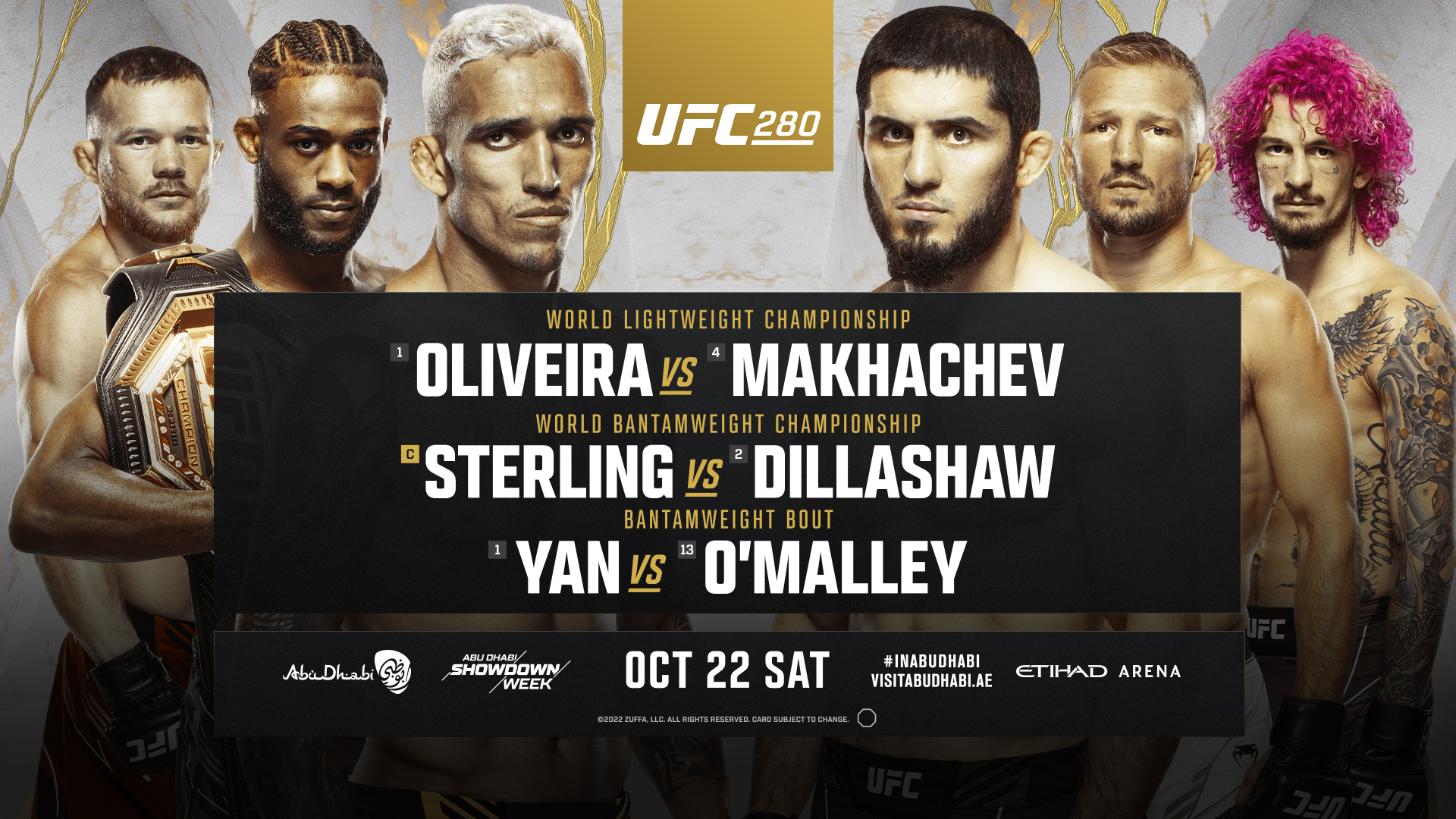 UFC 280 fight card Predictions and odds for Oliviera vs