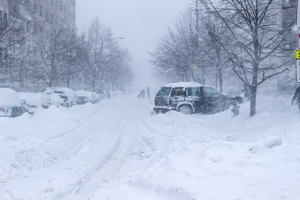A 2016 blizzard in the United States.