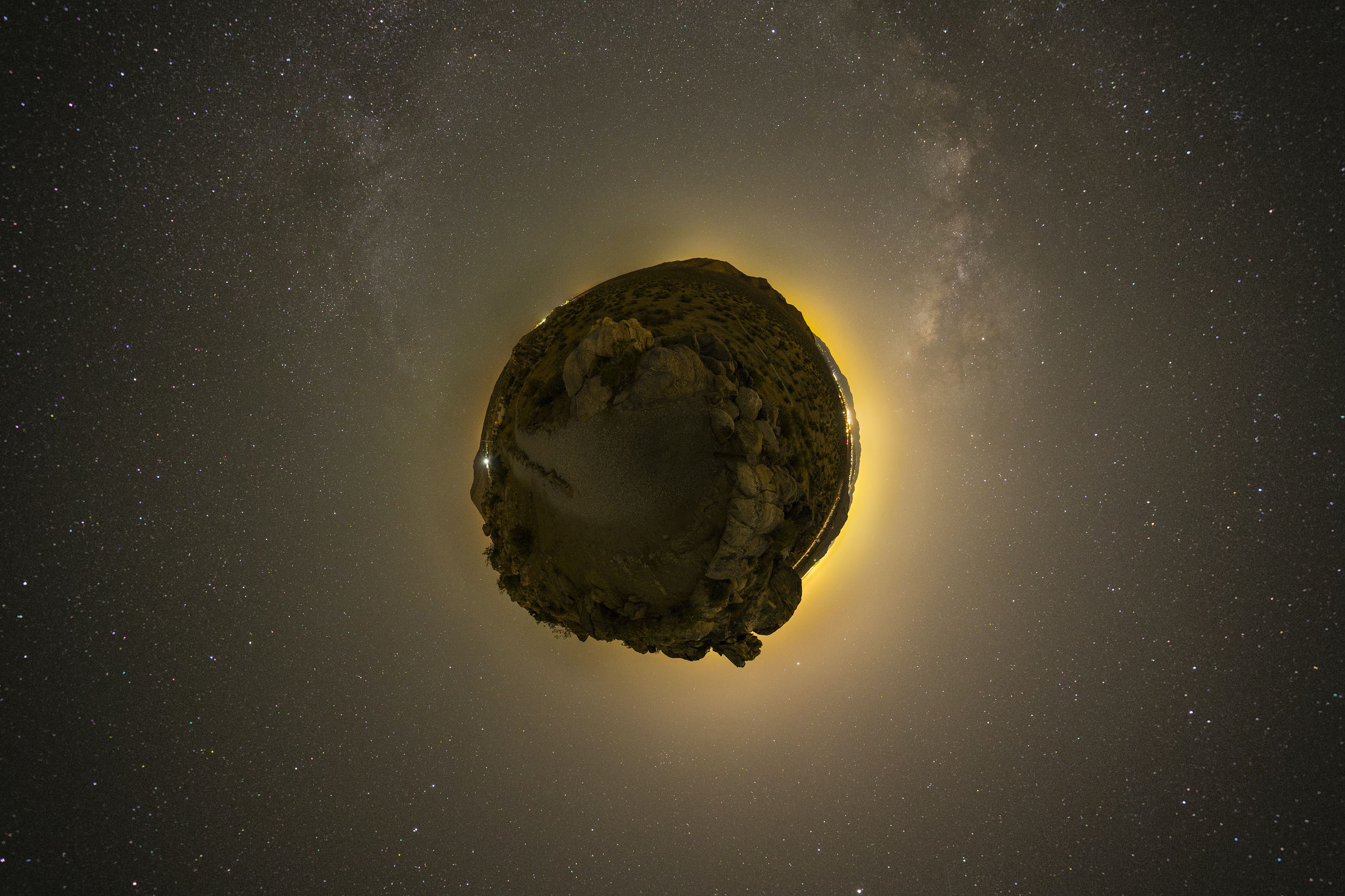 asteroid in space seen from Earth