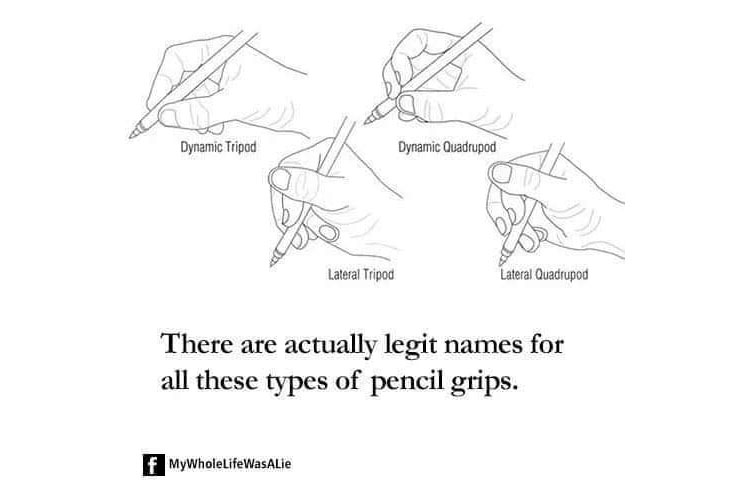 Why do I have a weird pencil grip?