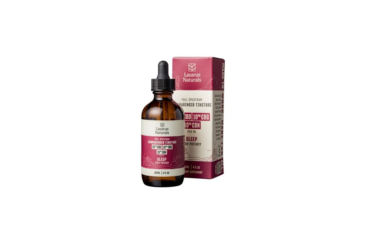 Lazarus Naturals CBD Sleep Tincture.