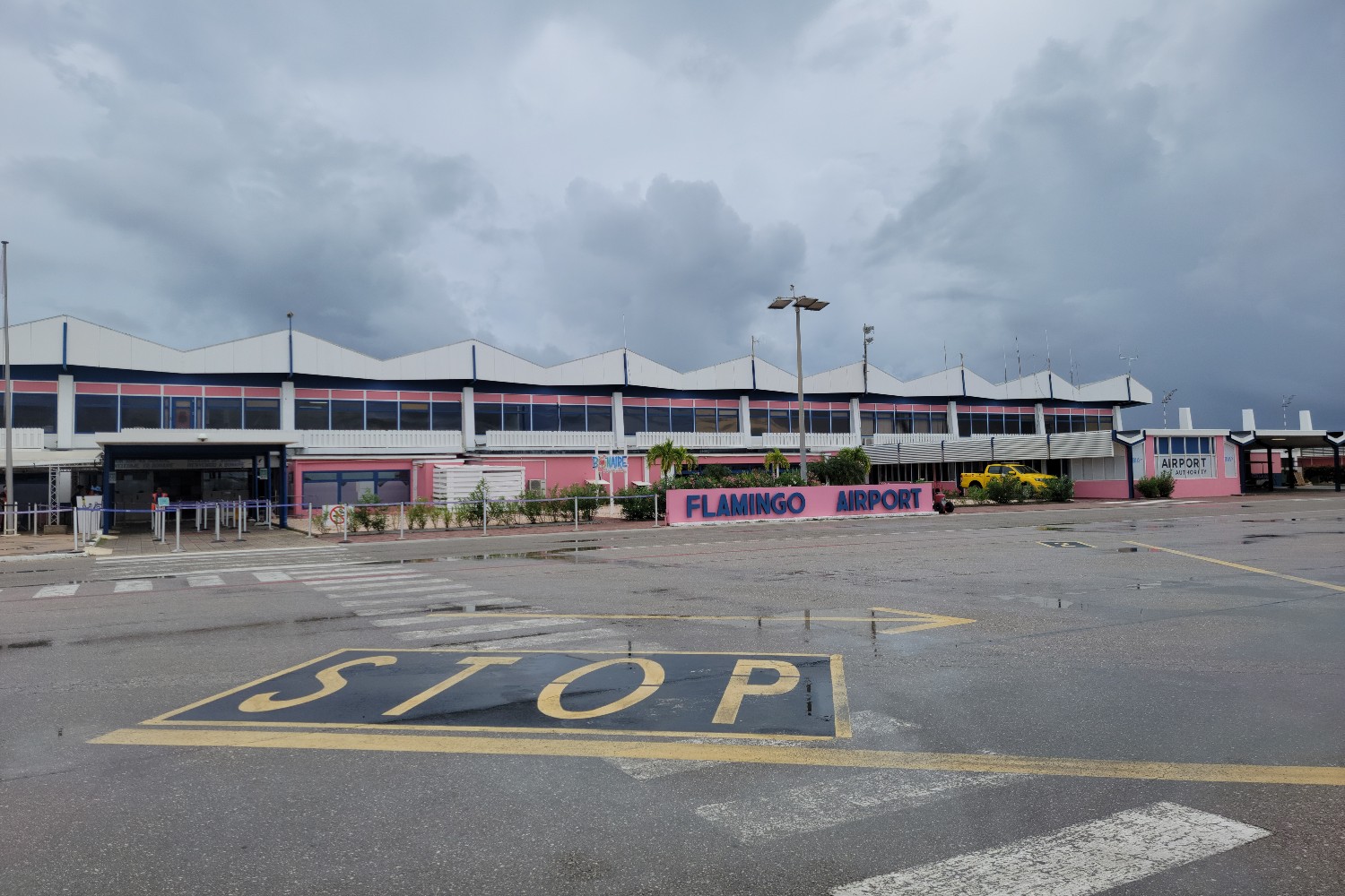 The runway at Flamingo - Bonaire International Airport.