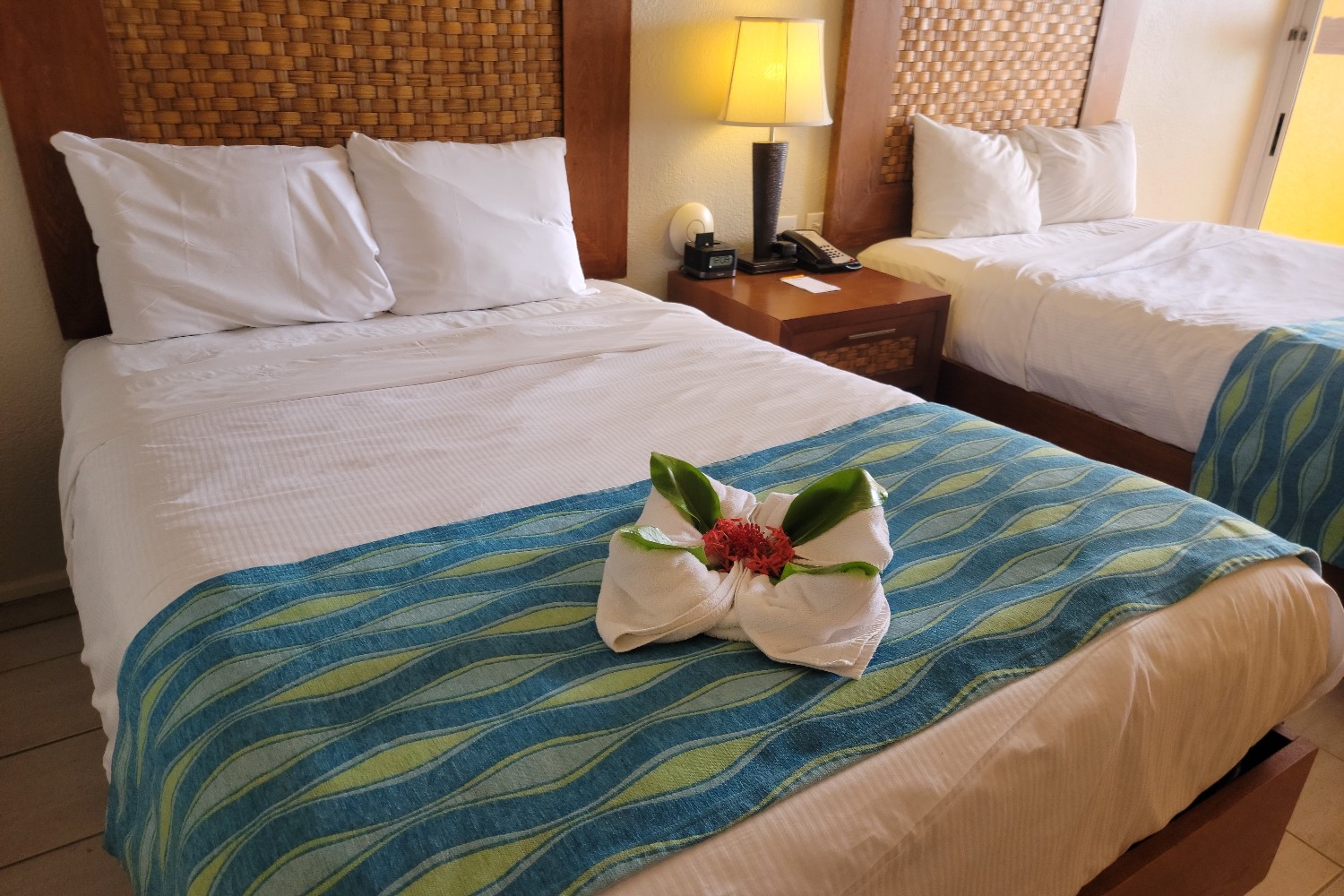 A hotel room at the Divi Flamingo Beach Resort in Kralendijk, Bonaire, Caribbean Netherlands.