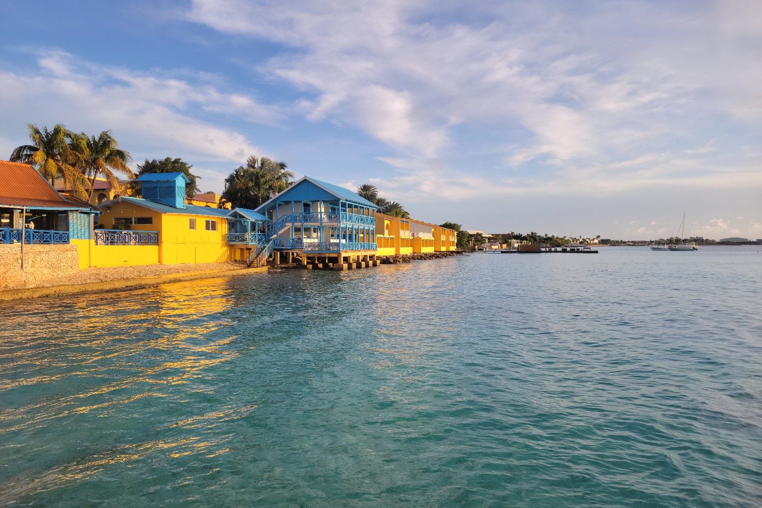 The beach at the Divi Flamingo Beach Resort Bonaire.