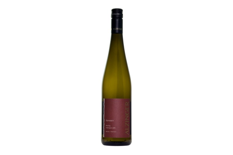 A bottle of Alzinger Riesling from Austria.