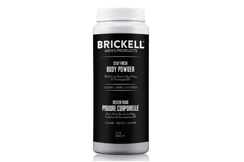 Brickell stay fresh body powder.