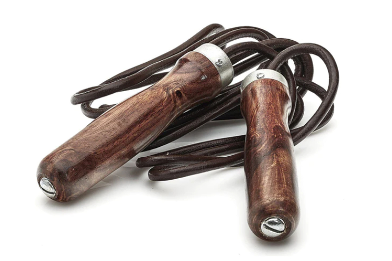 Modest vintage player jump rope.