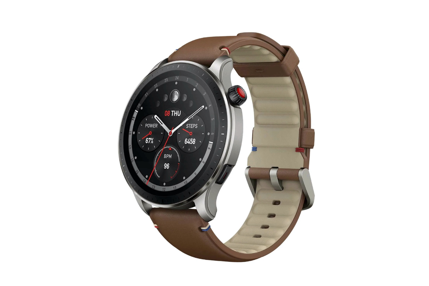 The Amazfit GTR 4 smart fitness watch.
