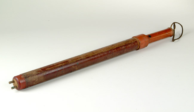 electric cattle prod on a white background