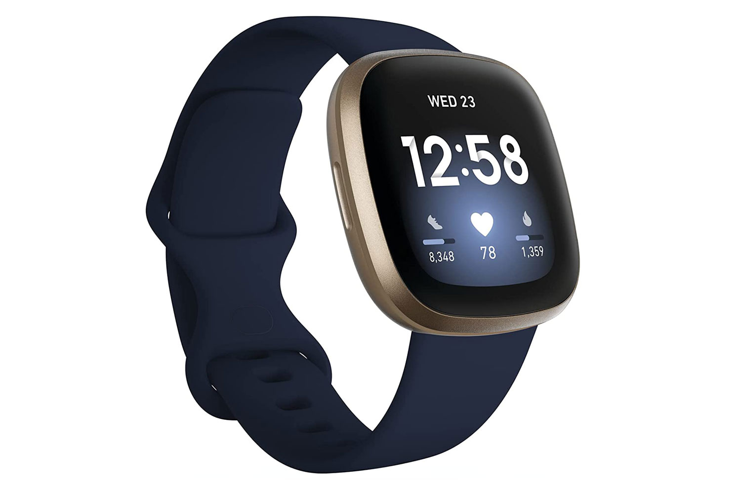 Fitbit Versa 3 Health & Fitness Smartwatch on a white background.