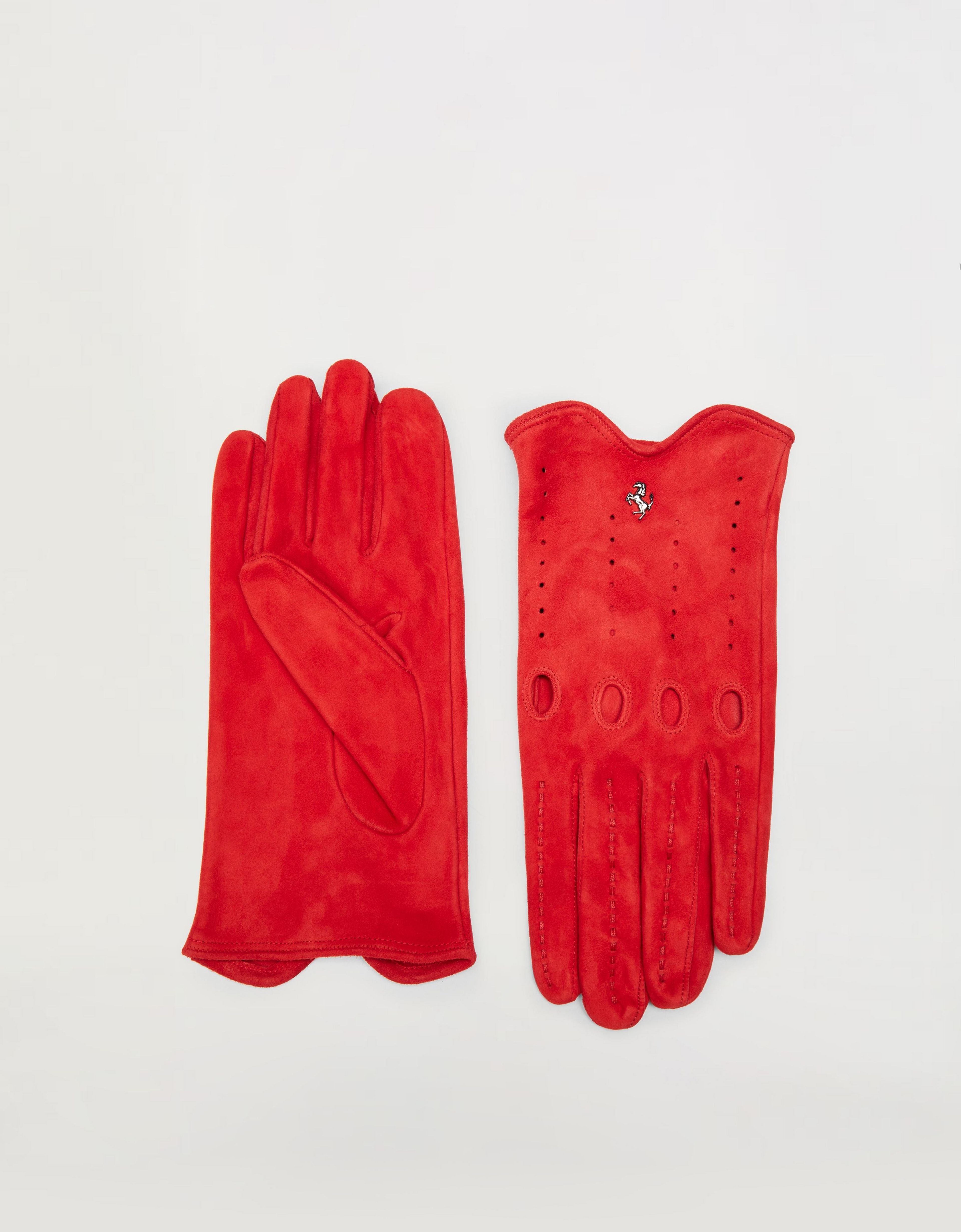 Pre-owned Leather Gloves In Red