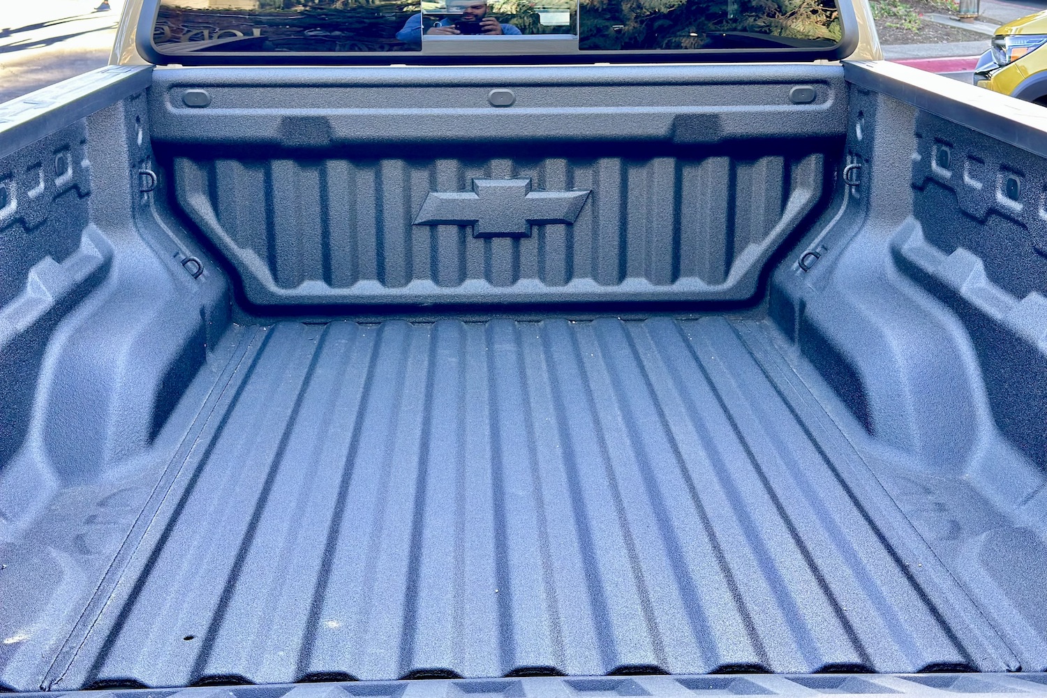 2023 Chevrolet Colorado Trail Boss close up of the ridges in the bed.