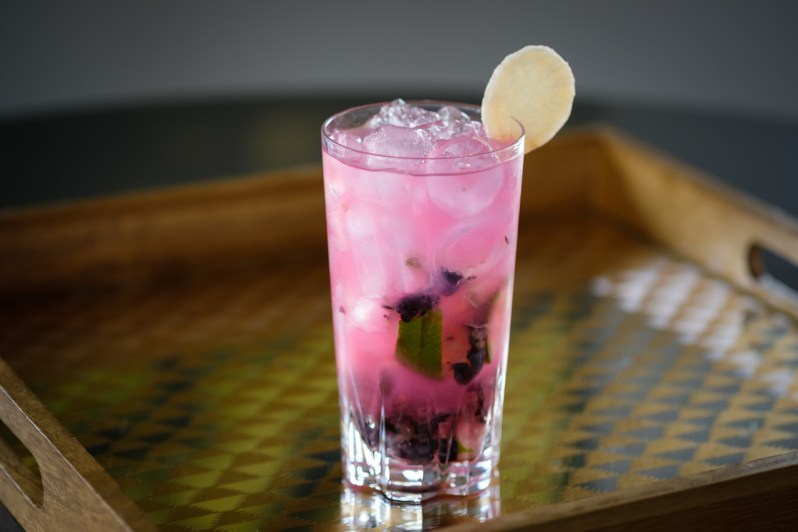 Novo Fogo blueberry cocktail.