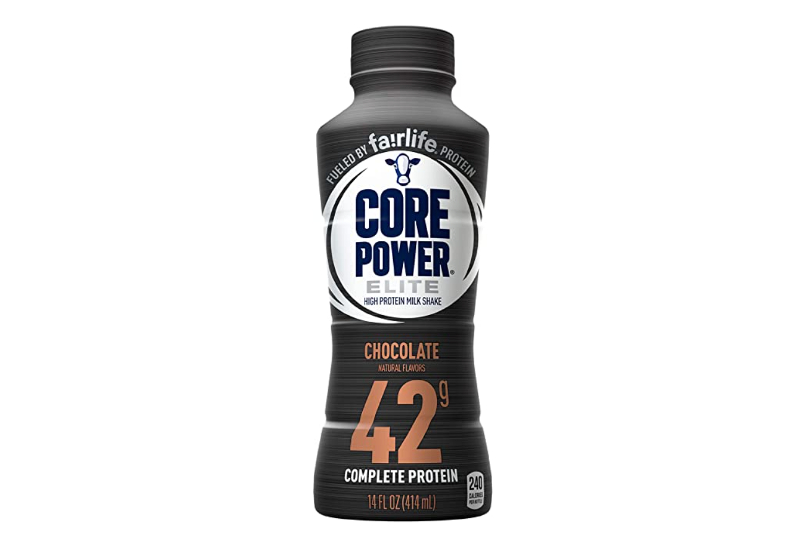 Chocolate Fairlife Core Power Elite Protein shake