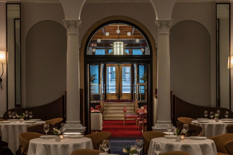 The dining room at Restaurant Daniel in NYC.