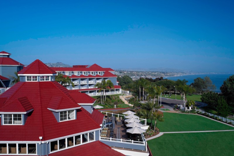 An ocean view from the Laguna Cliffs Marriott Resort & Spa in Dana Point, California.