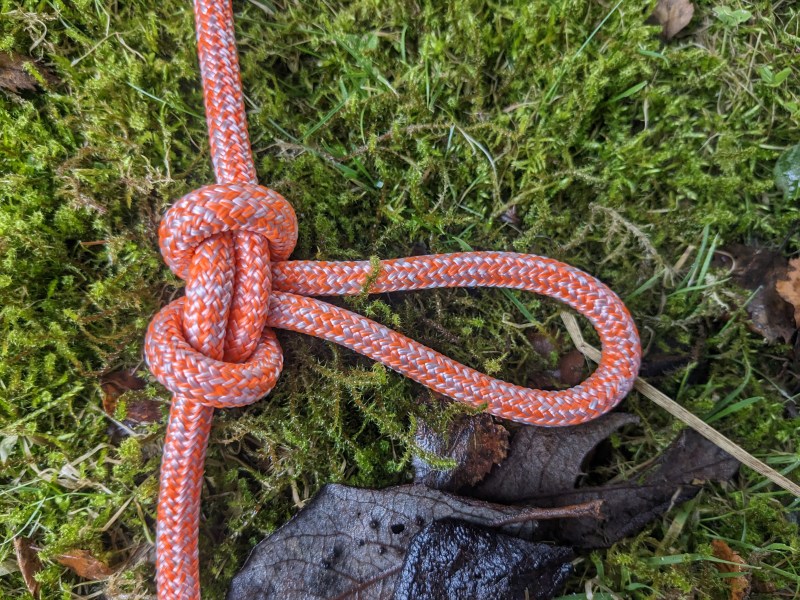 Step 6 tying an alpine butterfly knot