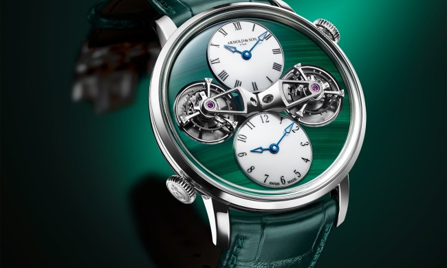 arnold and son double tourbillion novelty watch a s tourbillon wg malachite 3 4