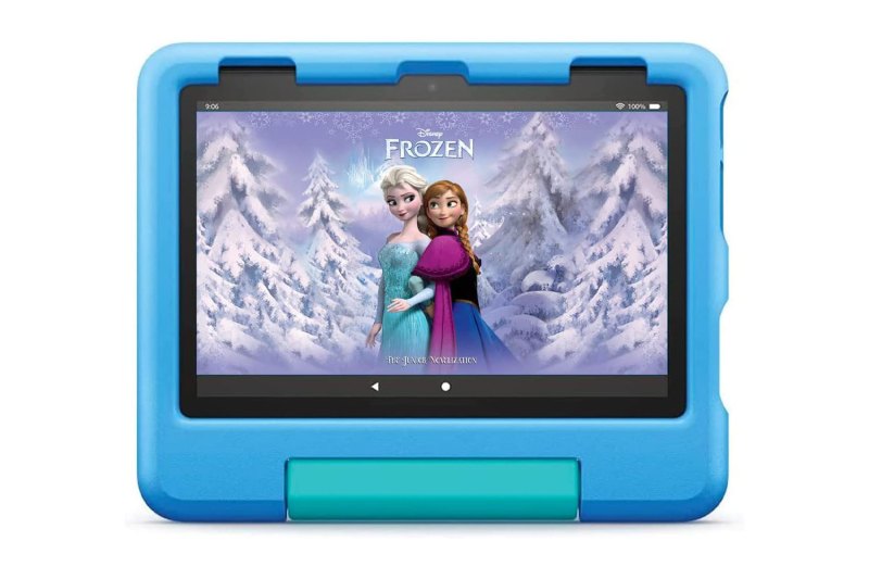 Amazon Fire HD 8 Kids Tablet on a white studio background.