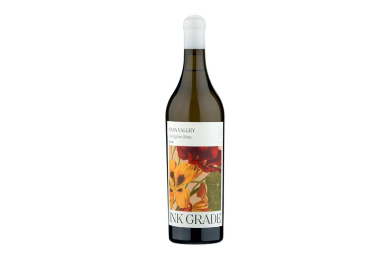 A bottle of Ink Grade Sauvignon Blanc.