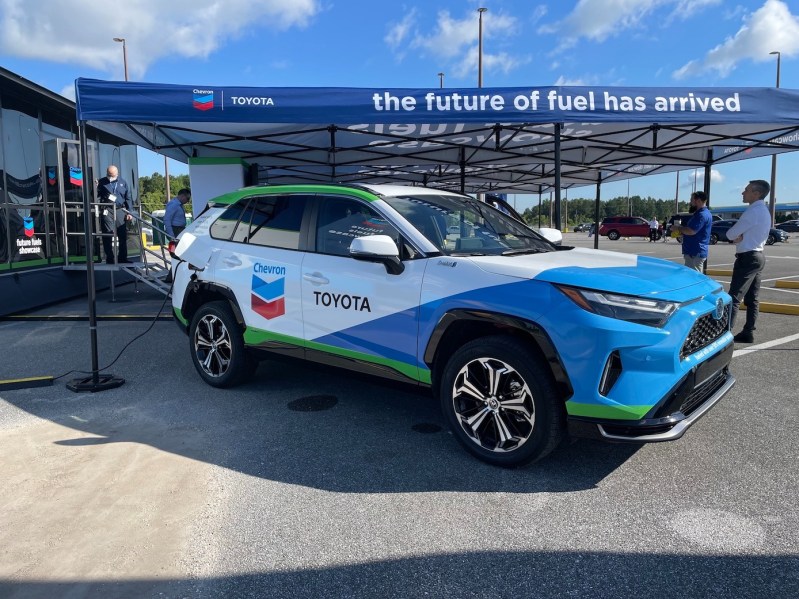 Chevron and Toyota road trip partnership.