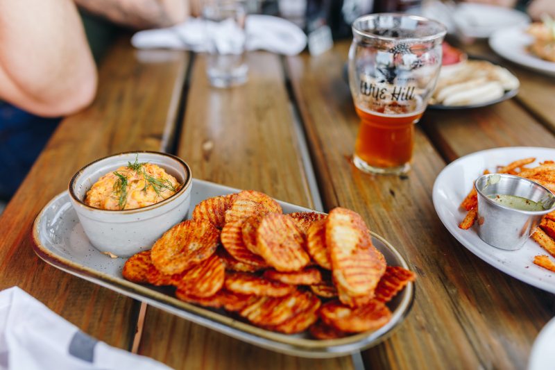 Dill pickle pimento cheese dip