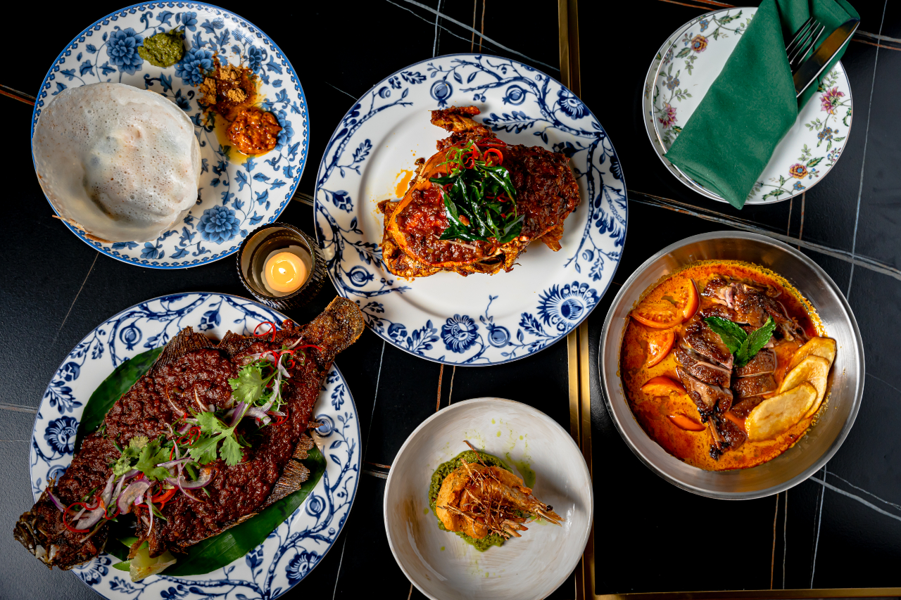 Kebaya food on table.