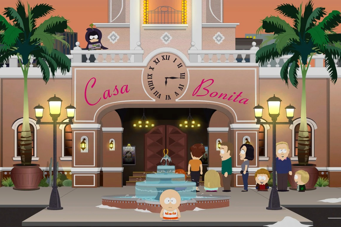 A scene from the South Park Casa Bonita espisode.