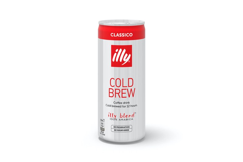 illy Classico canned coffee.