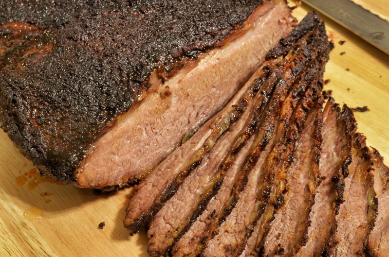 Sliced brisket