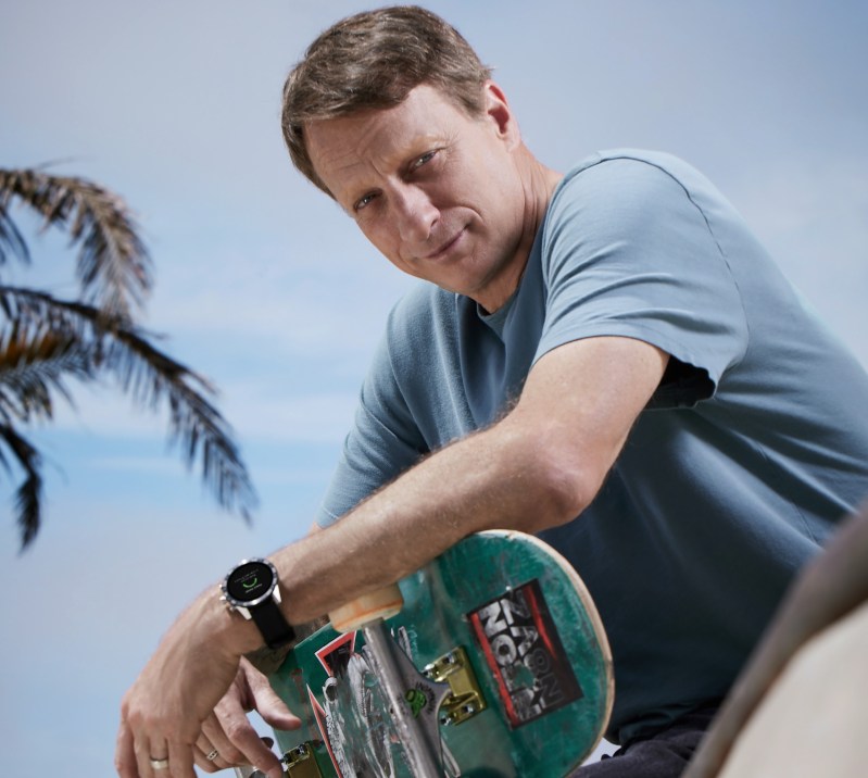 Tony Hawk wearing Citizen CZ Smart YouQ