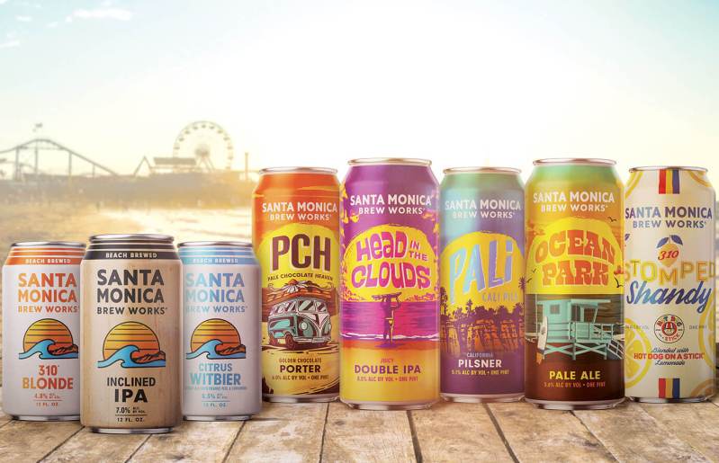 Series of Santa Monica Brew Works Beers