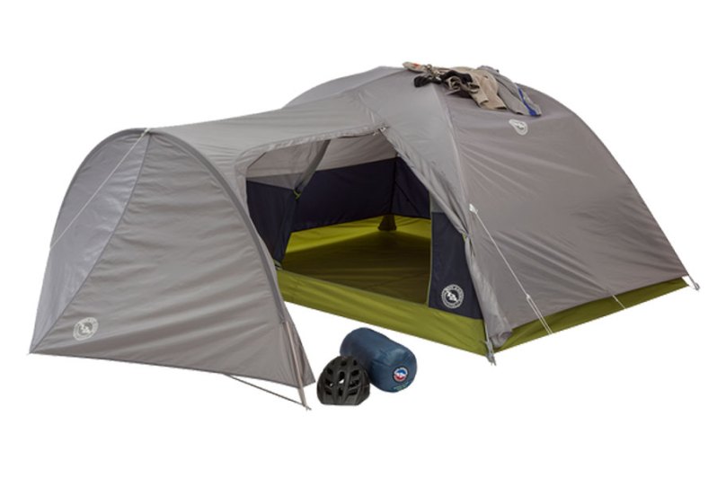 Big Agnes Blacktail 2 Hotel Bikepack tent on a plain white studio background.