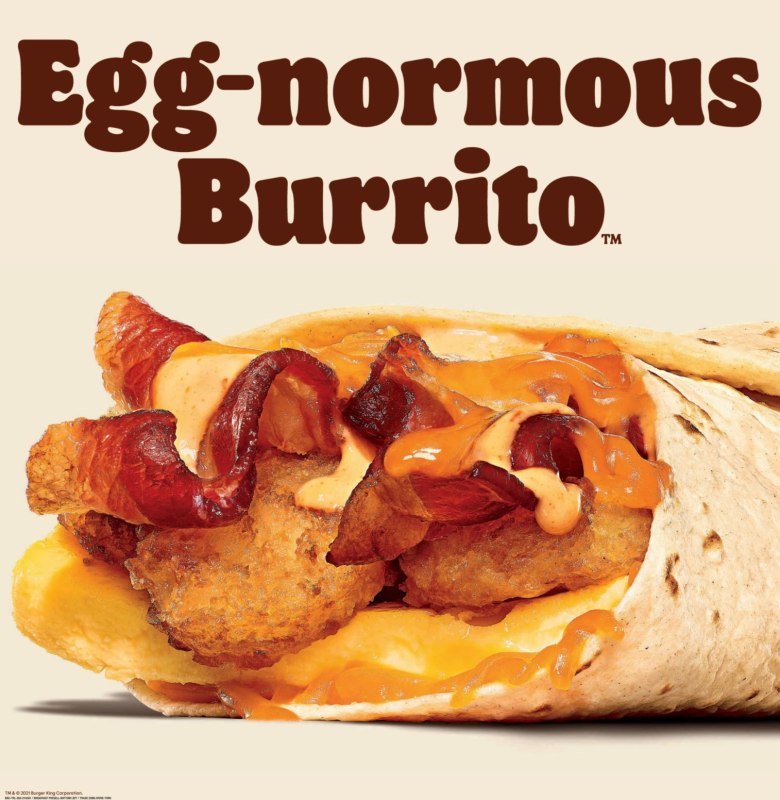 Burger King Egg-normous burrito