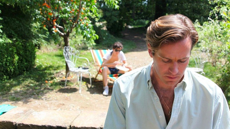 Still of Armie Hammer and TImothee Chalomet in "Call Me By Your Name"