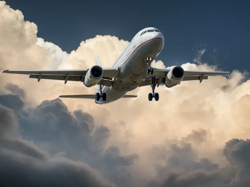 Un avión en pleno vuelo