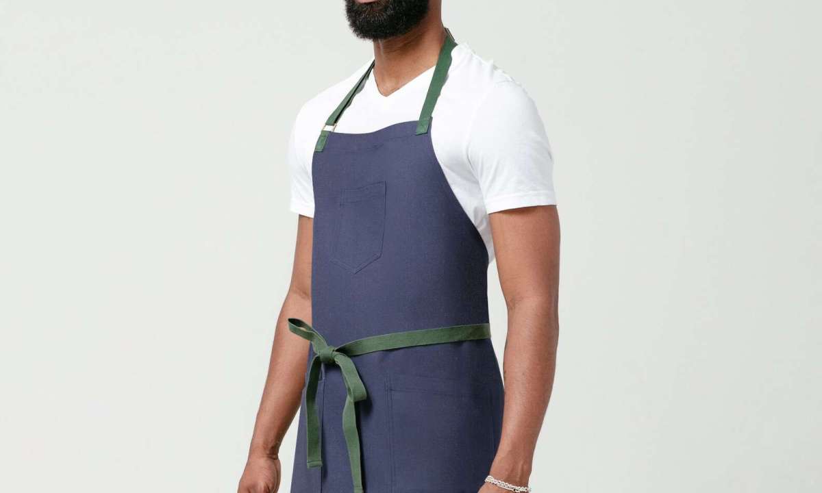 helt chef apron review deep sea navy bib