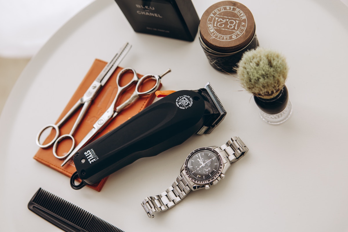 flatlay of hair products