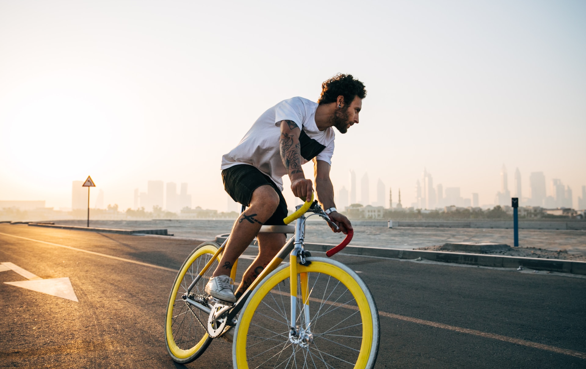 Man on a bike