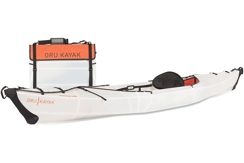Oru Kayak Foldable Kayak Beach LT isolated on a plain white background.
