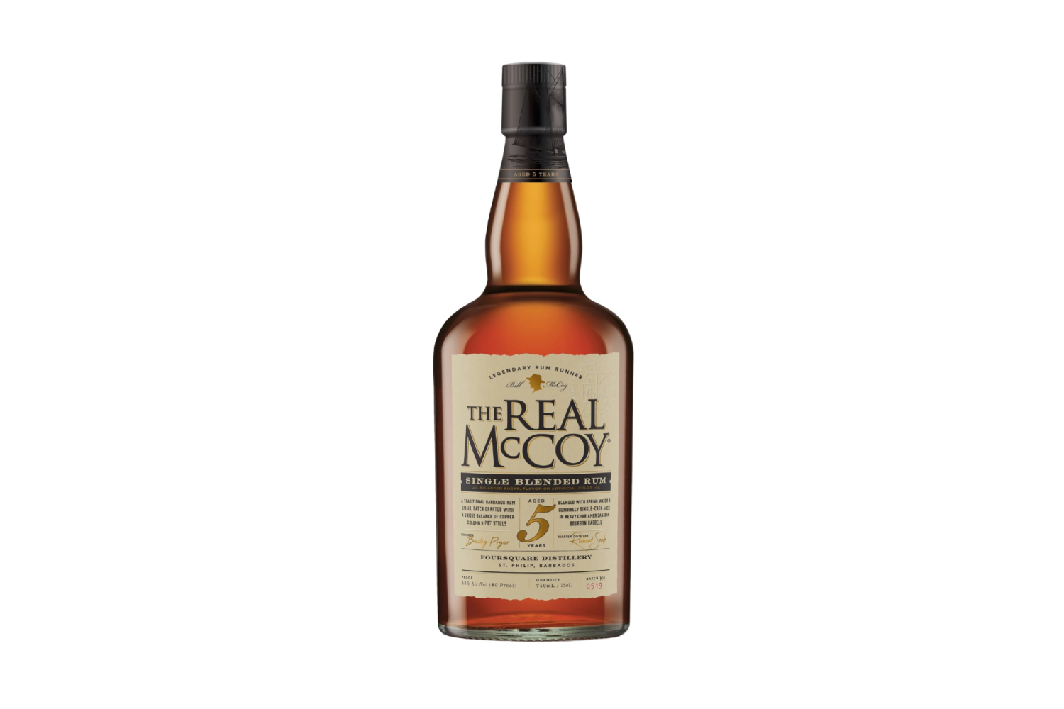 The Real McCoy 5-Year Blended Rum.