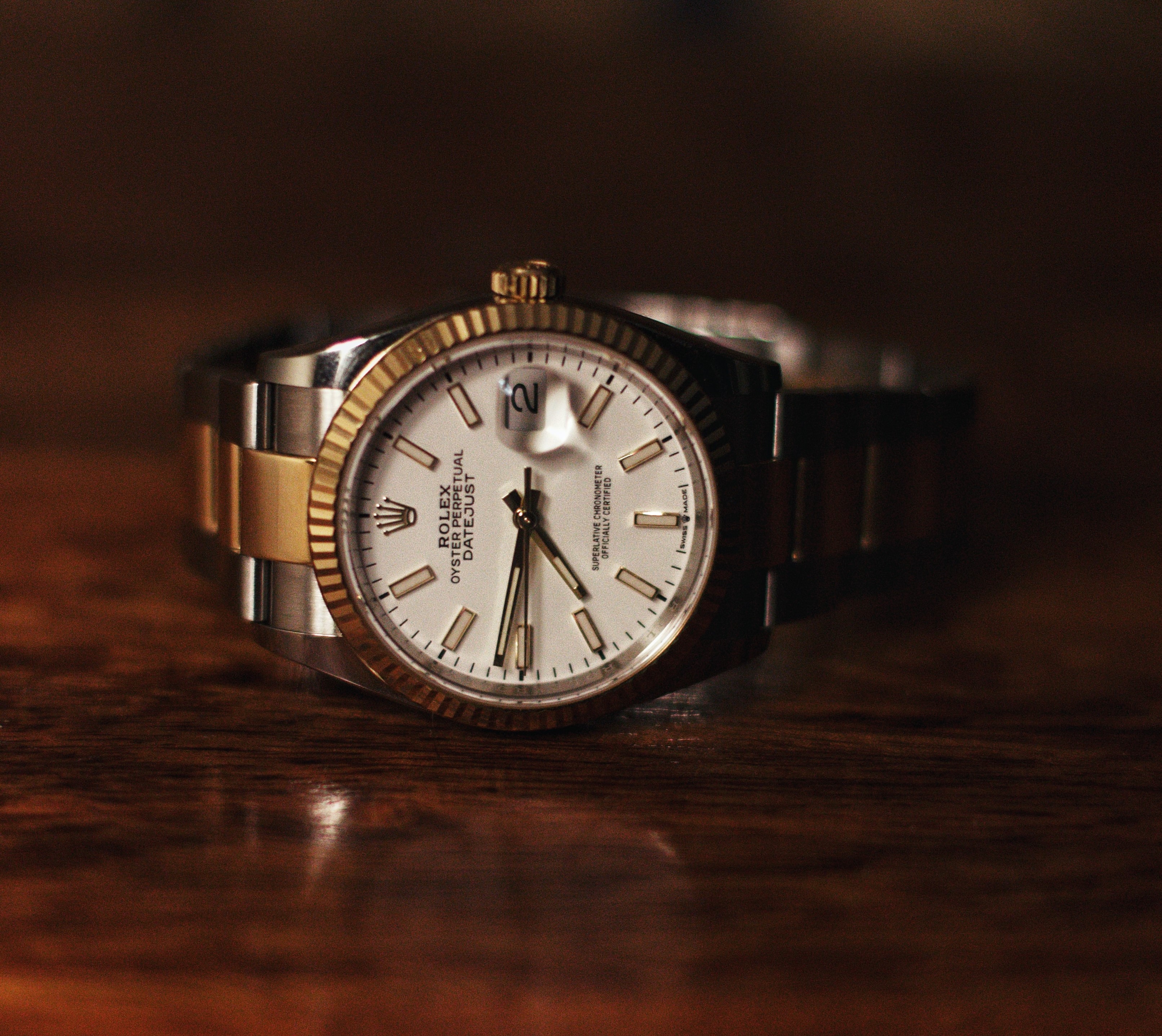Rolex on a table