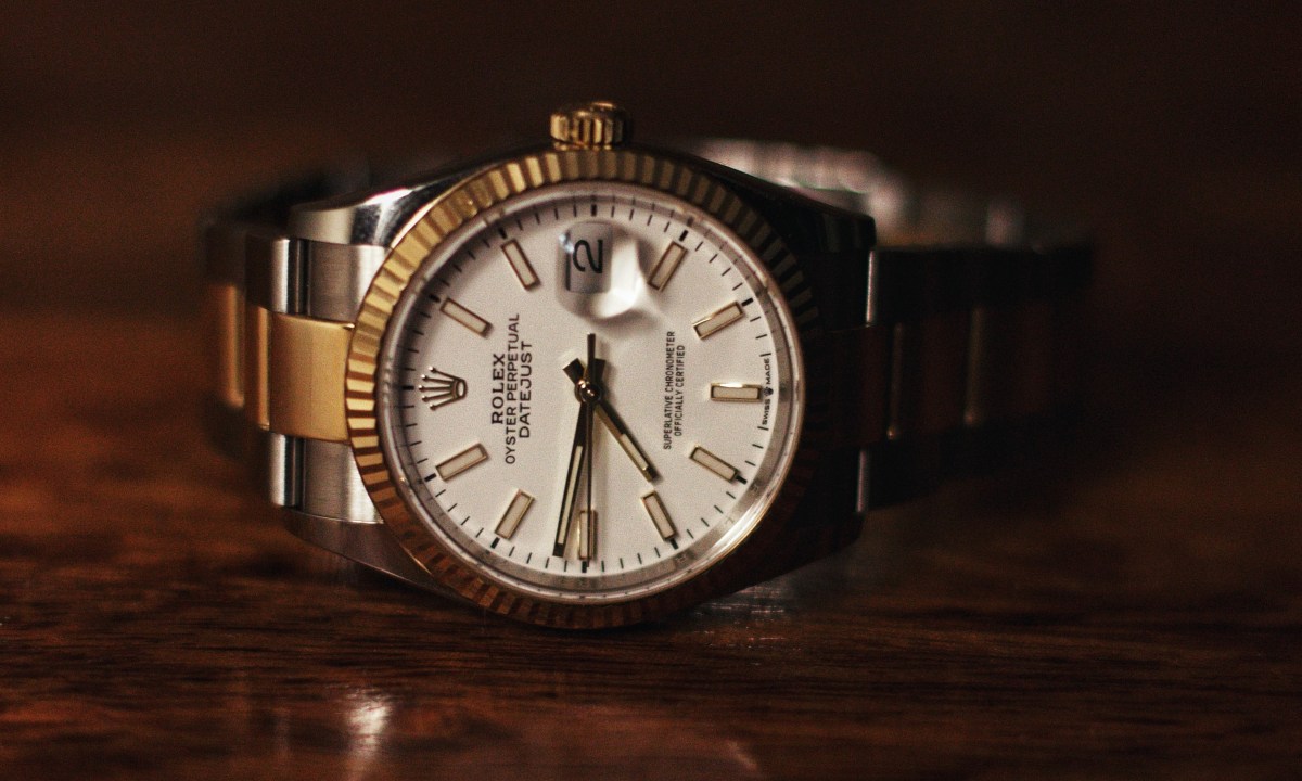 Rolex on a table