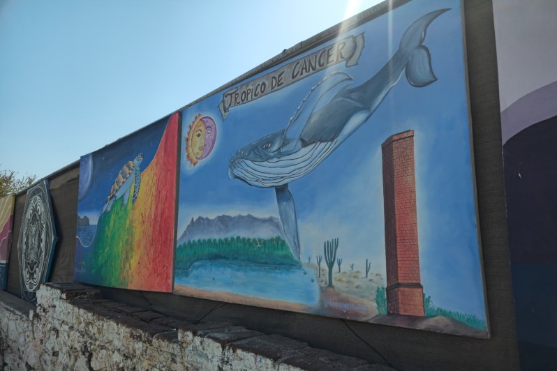 A colorful mural in Todos Santos, Baja California Sur, Mexico.