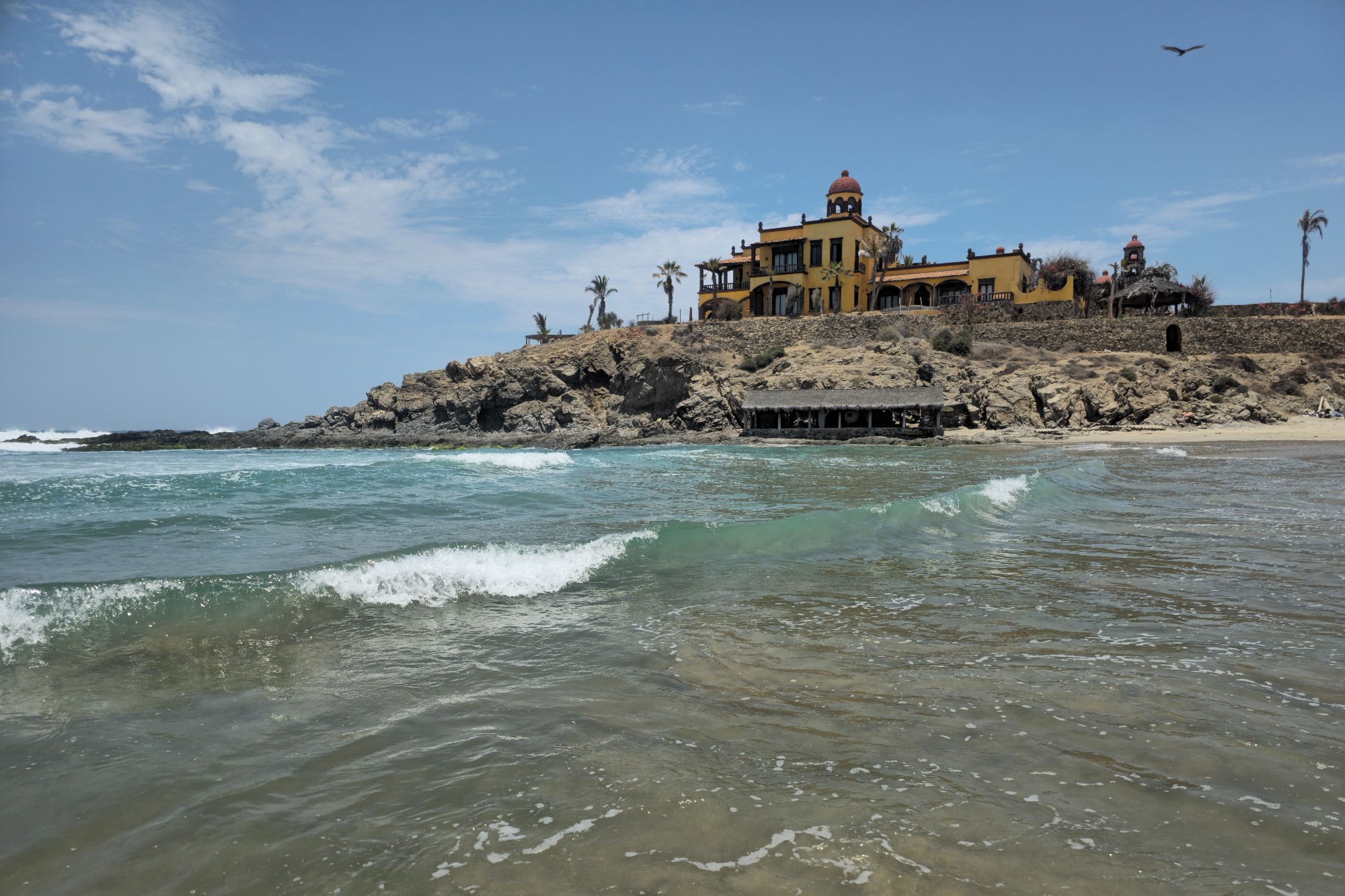 The beach at Playa Los Cerritos, Baja California Sur, Mexico.