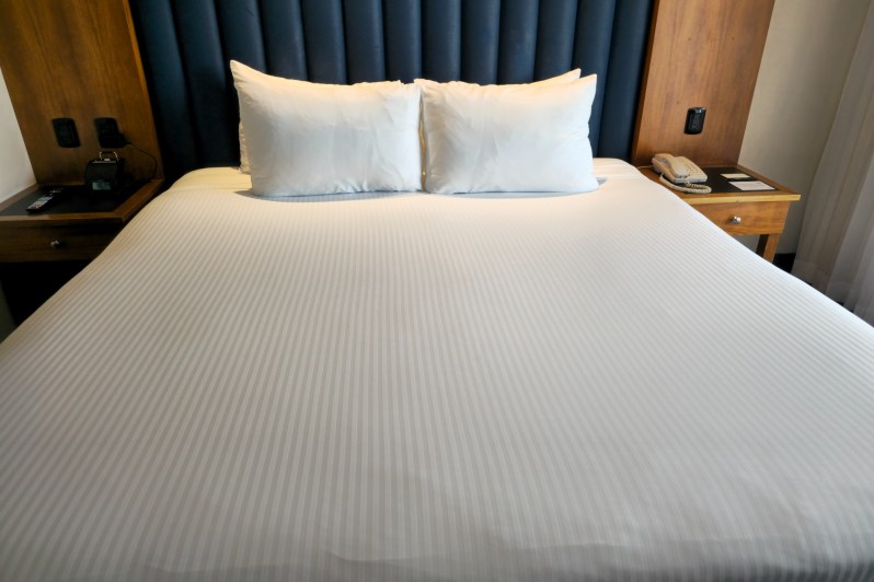 A look inside a hotel room at Costa Baja Resort & Spa in La Paz, Baja California Sur, Mexico.
