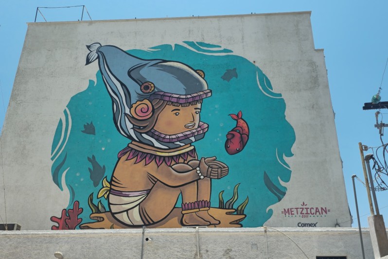 A mural in La Paz, Baja California Sur, Mexico.