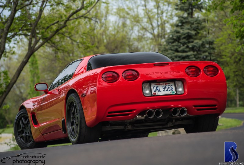 Red C5 Chevy Corvette Z06