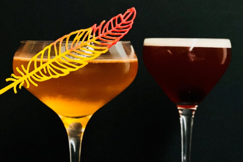 Two Aquavit cocktails.