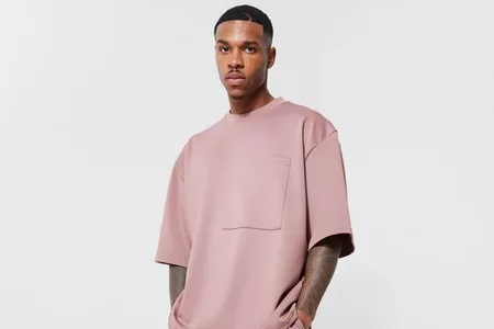 Boohoo clothing worn by a model.